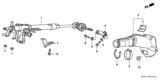 Diagram for Honda Accord Steering Column - 53200-S84-A04
