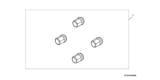 Diagram for 2019 Honda Fit Lug Nuts - 08W42-TGG-100