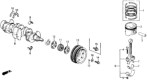 Diagram for 1988 Honda Civic Crankshaft Pulley - 13810-PM5-A01