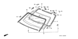 Diagram for 2005 Honda Pilot Windshield - 73111-S9V-A00