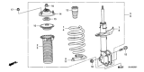 Diagram for Honda Odyssey Coil Springs - 51401-SHJ-L31