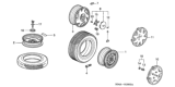 Diagram for Honda Civic Wheel Cover - 44733-S01-A10