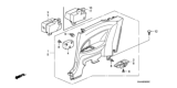 Diagram for 2006 Honda Civic Cup Holder - 83731-SVA-A01ZC