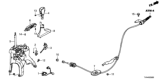 Diagram for Honda Accord Shift Cable - 54315-TVA-A81