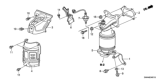Diagram for Honda Catalytic Converter - 18190-REZ-A00
