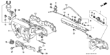 Diagram for 1998 Honda Civic Intake Manifold Gasket - 17105-P2F-A02