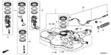 Diagram for 2017 Honda Fit Fuel Pump - 17045-T5R-A00