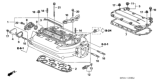 Diagram for 2007 Honda Accord Intake Manifold Gasket - 17146-RCA-A01