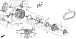 Diagram for 1990 Honda Prelude A/C Clutch - 38900-PK3-S01