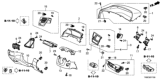 Diagram for 2014 Honda Civic Gauge Trim - 77220-TR6-C11ZA