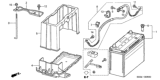 Diagram for 2002 Honda Civic Battery Tray - 31521-S5T-000