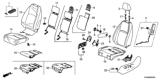 Diagram for 2021 Honda Odyssey Seat Cover - 81531-THR-A01ZA