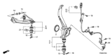 Diagram for Honda Crosstour Steering Knuckle - 51210-TP6-A00