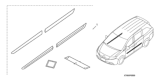 Diagram for 2014 Honda Odyssey Door Moldings - 08P05-TK8-170