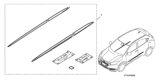 Diagram for 2021 Honda HR-V Door Moldings - 08P05-T7S-1J0