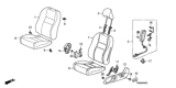 Diagram for 2012 Honda Insight Seat Cover - 04815-TM8-A01ZE