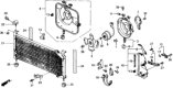 Diagram for Honda CRX Fan Shroud - 38615-PM5-A60