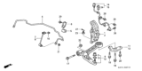 Diagram for Honda Insight Sway Bar Bracket - 51308-S3Y-J00