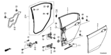 Diagram for 2016 Honda Accord Weather Strip - 72810-T2A-A02