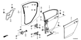 Diagram for 2013 Honda Accord Weather Strip - 72810-T2A-A02