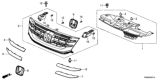 Diagram for 2015 Honda Odyssey Grille - 75101-TK8-A22