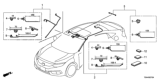 Diagram for Honda Civic Sunroof Cable - 32155-TBF-A00