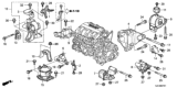 Diagram for 2007 Honda Ridgeline Engine Mount - 50810-S3V-003