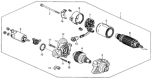 Diagram for 1993 Honda Prelude Starter Motor - 31200-PT0-005