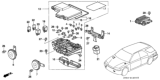 Diagram for 1995 Honda Accord Relay Block - 38250-SV5-A01