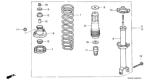 Diagram for 1994 Honda Accord Shock Absorber - 52620-SV5-A02