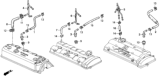 Diagram for 1996 Honda Prelude PCV Hose - 11856-P13-000