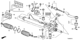 Diagram for 2010 Honda Accord Rack And Pinion - 53601-TA5-A02