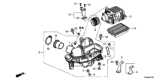 Diagram for 2016 Honda Fit Air Filter Box - 17201-5R1-J01