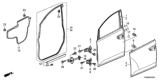 Diagram for 2017 Honda Odyssey Door Check - 72380-TK8-A01