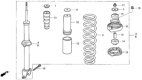 Diagram for 2000 Honda CR-V Bump Stop - 52722-SS0-003