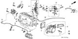 Diagram for Honda Prelude Throttle Body Gasket - 16176-PT2-004