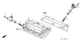 Diagram for 2001 Honda Odyssey Ignition Coil - 30520-P8E-A01