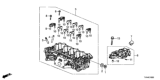 Diagram for 2021 Honda Accord Cylinder Head - 12100-6A0-A00