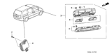 Diagram for 2008 Honda Odyssey Blower Control Switches - 79650-SHJ-A01ZA
