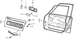 Diagram for 1975 Honda Civic Door Seal - 75880-659-003