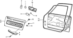 Diagram for 1976 Honda Civic Weather Strip - 75880-659-003