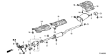 Diagram for Honda Accord Catalytic Converter - 18150-R41-L10