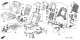 Diagram for 2005 Honda Accord Hybrid Seat Cover - 81531-SDR-A91ZC