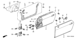 Diagram for 1998 Honda Prelude Door Check - 72340-S30-003