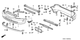 Diagram for 2005 Honda Civic License Plate - 71145-S5T-A00