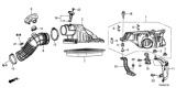 Diagram for Honda Air Filter Box - 17201-R5A-A00