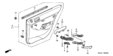 Diagram for 2003 Honda Civic Door Trim Panel - 83783-S5A-A62ZC