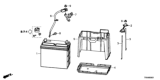 Diagram for 2012 Honda Civic Battery Cable - 32600-TR7-000