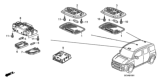Diagram for Honda Element Dome Light - 34252-SCV-A01ZA