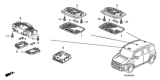 Diagram for 2011 Honda Element Dome Light - 34252-SCV-A01ZA